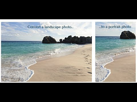 PhotoDirector 8 - Convert landscape to portrait