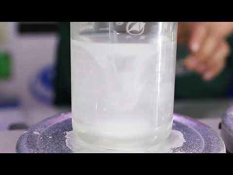 Small experiment of dissolving sodium hexametaphosphate in water Abbreviations：SHMP