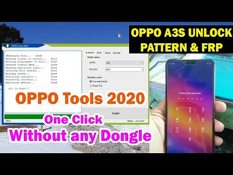 Hard reset Oppo A3s Unlock Pattern & FRP By OPPO Tools 2020 Tested