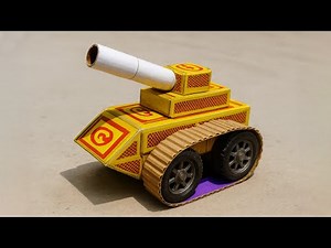 How To Make Matchbox Military Tank At Home | DIY Toy Tanker Project