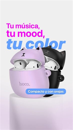 ¿Sabes qué es lo mejor de los nuevos Hoco EW45? Que combinan el diseño más adorable con la tecnología que necesitas. ✨ Inalámbricos. ✨ Con case de silicona en forma de gatito. ✨ Y disponibles en los tonos más aesthetic: negro o lila. Perfectos para tu día a día — y sí, suenan tan bien como se ven. Porque mereces algo más que unos simples audífonos: mereces un accesorio que hable de ti. 🖤💜 ✨ Encuéntralos aquí 👉 https://ishopping-ecuador.com/product-page/audifonos-bluetooth-inalambricos-ew45-ho