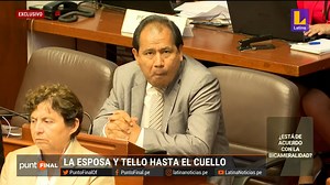 169K views · 3.1K reactions |  #PuntoFinal | AUDIOS EXCLUSIVOS muestran como la esposa del congresista Edgar Tello pide "prestado" dinero a los trabajadores del despacho, para comprar un pasaje a Alemania para viajar el día siguiente. El boleto tuvo un costo de S/ 9668. #TelloHastaElCuello | Punto Final | Facebook