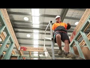 How to prevent falls on a construction site using temporary stairs