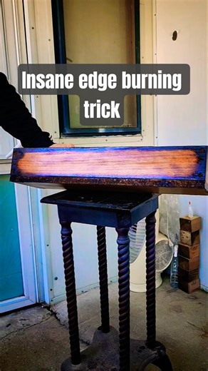 Torching the Edges black fade trick