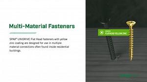 SPAX #8 x 2 in. Yellow Zinc Coated Phillips-Square Flat Undercut Head Full Thread Multi-Purpose Screw (161 per Box) 4101020400504