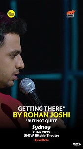Sydney! Coming to your city with my stand up comedy show "Getting There" on 7th December. Book your tickets now. | Rohan Joshi