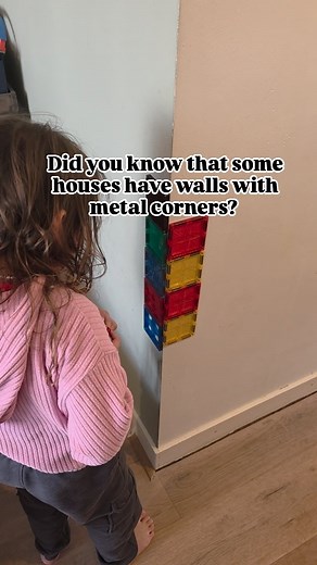 1.3K views · 23 reactions | Have you ever tried to build magnetic tiles on your wall? #magnetictiles #connetix #openendedplay | Saaru | Facebook
