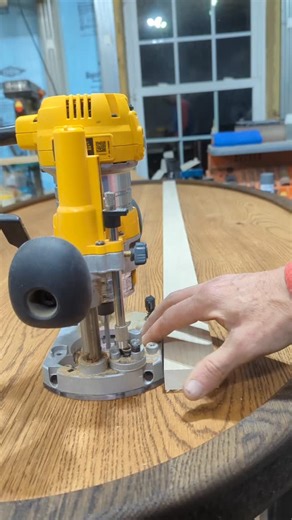 I am using a router to create a dado. I only had a 1/4" bit so I made one pass, then used a 1/8" spacer for a second pass. Like a glove! #dados #woodworkingproject #woodensigns #homedecor #customsigns | Spaide Made