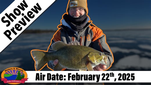 Bass and crappies through the ice! Huge thanks to Ryley at Crazy Loon Guide Service for putting us on fish! Catch the show this weekend! | John Gillespie