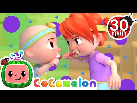 Brush Your Teeth Race Song! | CoComelon Nursery Rhymes & Kids Songs