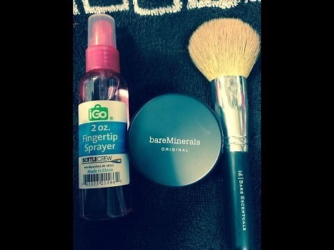 How to apply bare minerals foundation wet! Full coverage tutorial