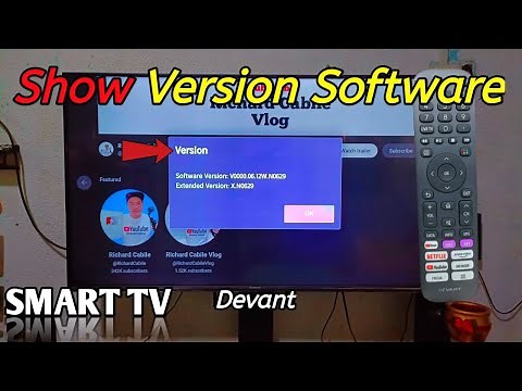 How to Show Version Software on Devant Smart TV