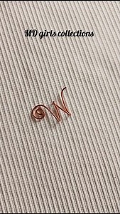 Wire alphabet letter W making tutorial/wire wrap alphabet #alphabet #wirecrafts #gaugewire #wire