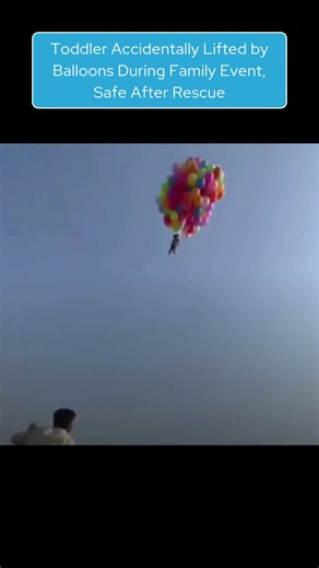 Toddler Accidentally Lifted by Balloons During Family Event, Safe After Rescue