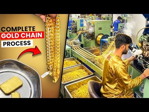 This is How Indian Factories Make 22K Gold Chains | ASMR