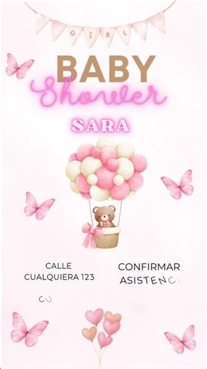 Idea de invitación para Baby Shower 💕 Editable