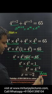 104K views · 1.2K reactions | · Solution- step by step method #maths #basics #fundamentals #math #fbreelsvideo #sharingiscaring #satmath #satexam #SATPrep #mathtutorial #LETEXAM #exams #reviewer #algebratutor #mathreview #boardexams #olympiedmath #mathchampions #mritunjaylectures #sscje #bankexams | Mritunjay Lectures | Facebook