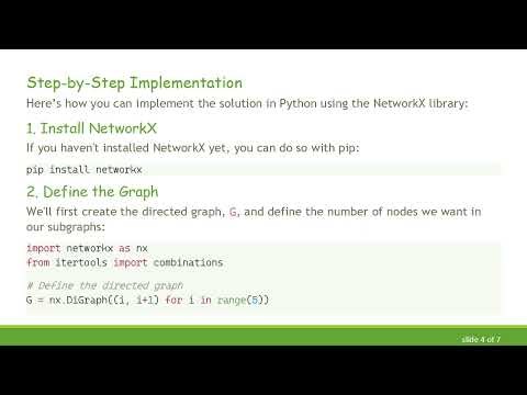 Extracting a Connected Subgraph from a NetworkX DiGraph