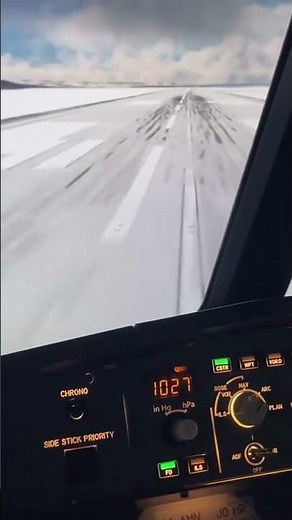 Taking Off in an aircraft; A320