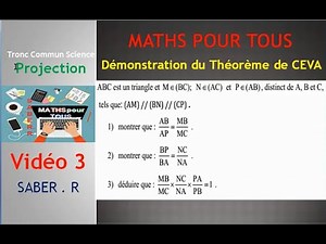 Tronc Commun Sciences PROJECTION Démonstration du théorème de CEVA