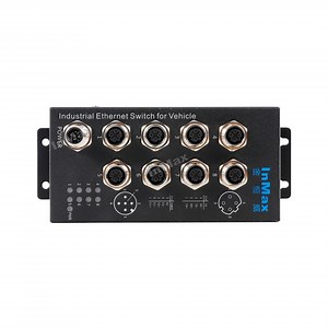 [Hot Item] Inmax Manufacturer M12 Connectors Industrial Ethernet Switch 10/100m Vehicle Industrial Ethernet Switch