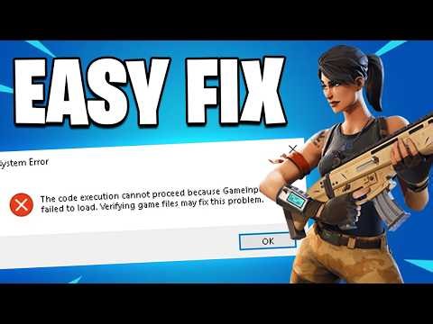 Fix Fortnite: The code execution cannot proceed because gameinput.dll failed to load