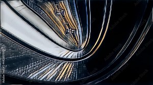 Fractal movie, vertical symmetry, background for playing video jockey, VJ. Psychedelic abstraction for hypnosis, calming, meditation.