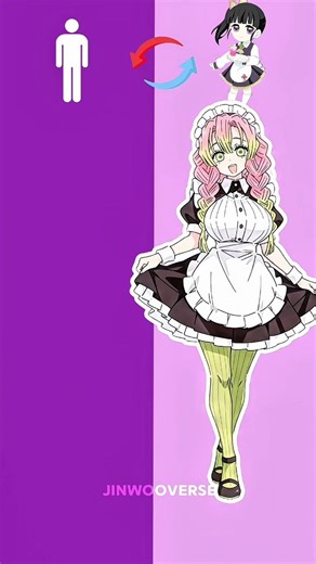 🔥 DEMON SLAYER CHARACTERS IN MAID OUTFIT 😳✨ | UNEXPECTED EDIT#demonslayer #kimetsunoyaiba #shorts