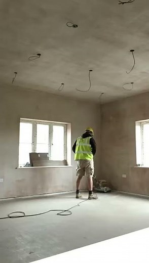 Anhydrite screed laitance removal - floor abrasion - create key