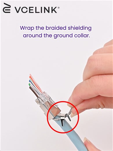 Properly Handle Shielding on Cat7 RJ45 Pass-Through