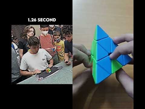 Cube world record solve in 1.26s