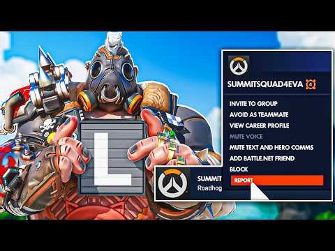 This Streamer Reported Me For Playing ROADHOG! | Overwatch