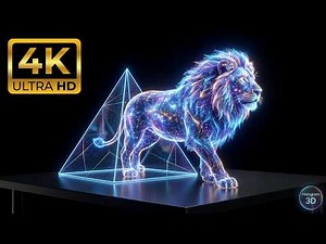 PYRAMID 3D HOLOGRAM: WILD ANIMALS EFFECT! 🐾