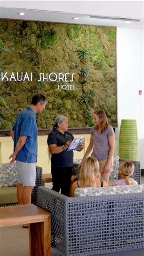 Ready, set, aloha! 🌴 Enjoy a warm welcome from our team and grab our complementary bikes to explore the local shops and scenic paths of Kapa'a Your ultimate Kauai family getaway starts here! #KauaiShores #FamilyAdventure #HawaiiTravel #ExploreKauai #TravelWithKids | Kauai Shores Hotel