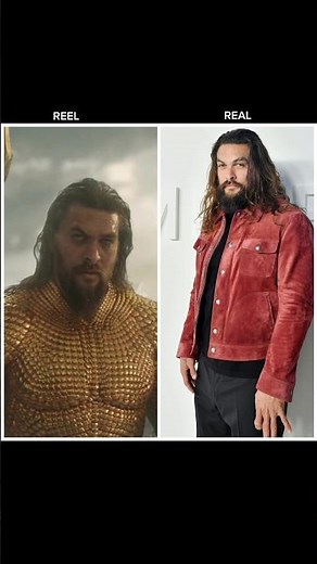 Aquaman Movie Characters: Reel vs Real! 🌊 #Shorts