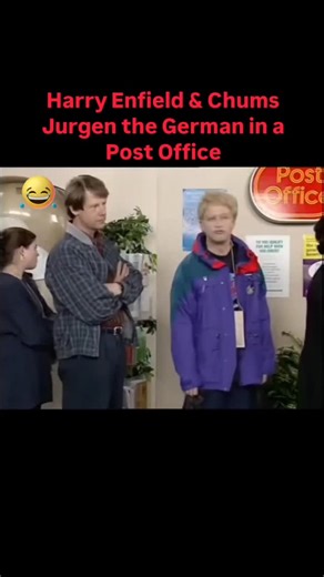 Hazinio on Instagram: "This sketch “Jürgen the German in the Post Office” from Harry Enfield & Chums (created by Harry Enfield and Paul Whitehouse) centres on one very specific British frustration: choosing the wrong queue. Jürgen is standing in a British Post Office with multiple separate queues for different counters (rather than one single orderly line). He calmly explains, in a thick German accent, that this system is inefficient. He points out that if he stays in his current queue, it will 
