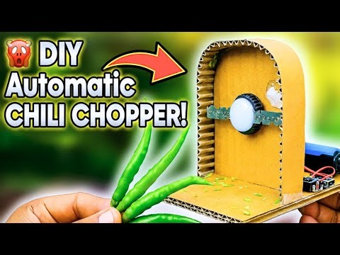How to Make DC Motor Chilli Cutter | DIY Chilli Cutter Machine at Home | DIY DC Motor Chilli Cutter