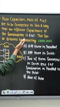 Capacitance class 12 physics numerical for board exam #physicsclass12 #capacitance #pyqclass12