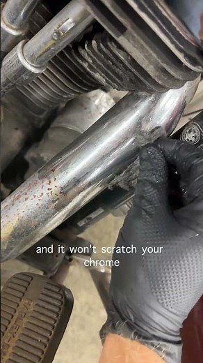 Old School Biker Trick - Clean Pitted Chrome