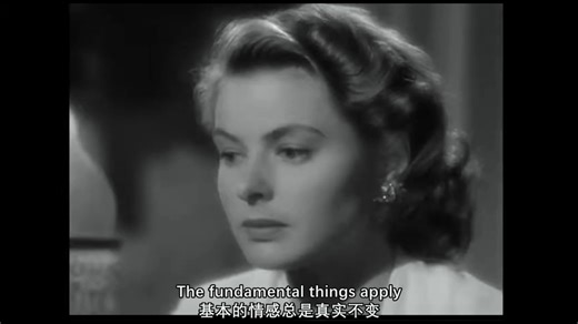 英文歌MV欣赏 1942-As time goes by (1942 Casablanca) Dooley Wilson