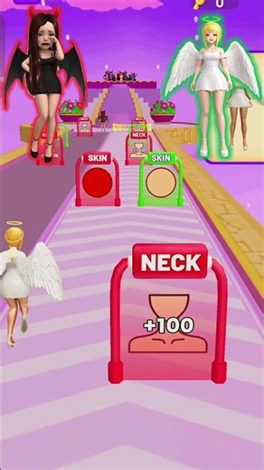 😇 Angel vs 😈 Devil | Who Wins the Run? 🏃 Epic Runner Game #Shorts