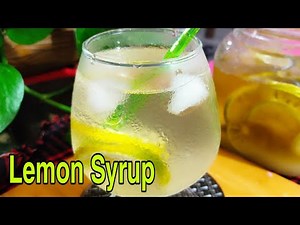 Simple homemade lemon syrup || Easy and very tasty lemon syrup