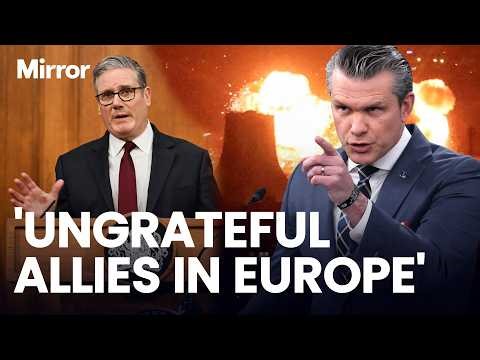 'You should be thanking us!' | Hegseth SLAMS Starmer for not supporting 'Illegal' Iran war