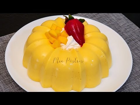 GELATINA DE MANGO🥭 RIQUISIMA!! Y CREMOSITA😋