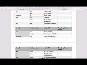 Bøjningen af sein i nutid og datid + forklaring af sætningsgrammatik for begyndere og lettere øvede