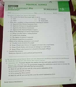 Chapter-1POLITICAL SCIENCEWhat is Democracy? Why Democracy?... | Filo