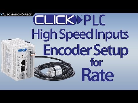 CLICK PLC High Speed Inputs: Encoder Setup for Rate from AutomationDirect