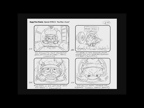 Happy Tree Friends TV Series Episode 3C - Sea What I Found - Storyboards