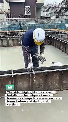 Fast Concrete Formwork Locking System Installation | Efficient Foundation Work