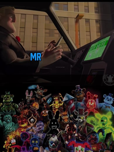 Mr. Incredible Faces FNAF: A Battle of Horror and Heroes